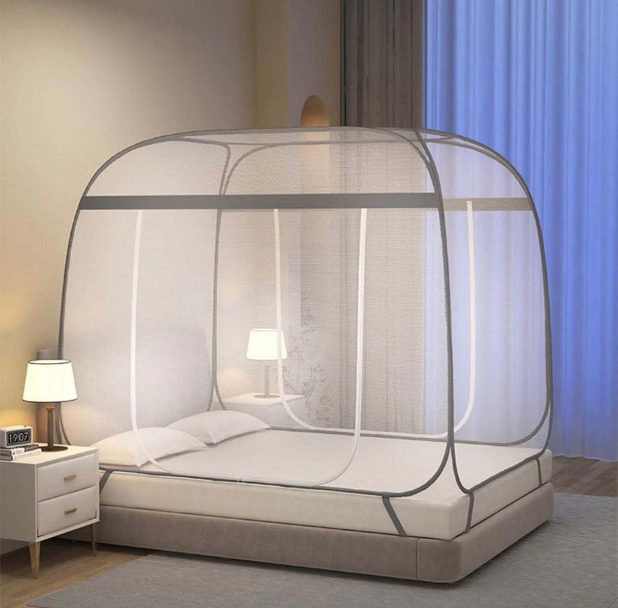 Ultra-Fine Mosquito Net for Bed – Foldable, Breathable & 100% Protection Against Mosquitoes