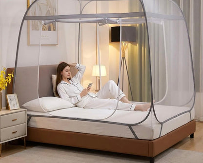 Ultra-Fine Mosquito Net for Bed – Foldable, Breathable & 100% Protection Against Mosquitoes