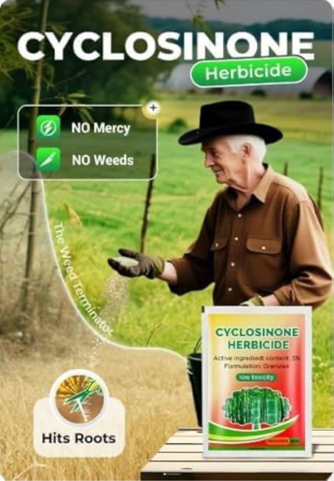 Cyclosinone Herbicid Granular Weed Killer (Pack Of 2)