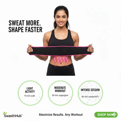 INGLOBE | CoreSculpt Pro 5-in-1 Waist Sculpt, Sweat Boost & Posture Support Belt