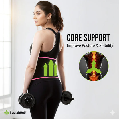 INGLOBE | CoreSculpt Pro 5-in-1 Waist Sculpt, Sweat Boost & Posture Support Belt