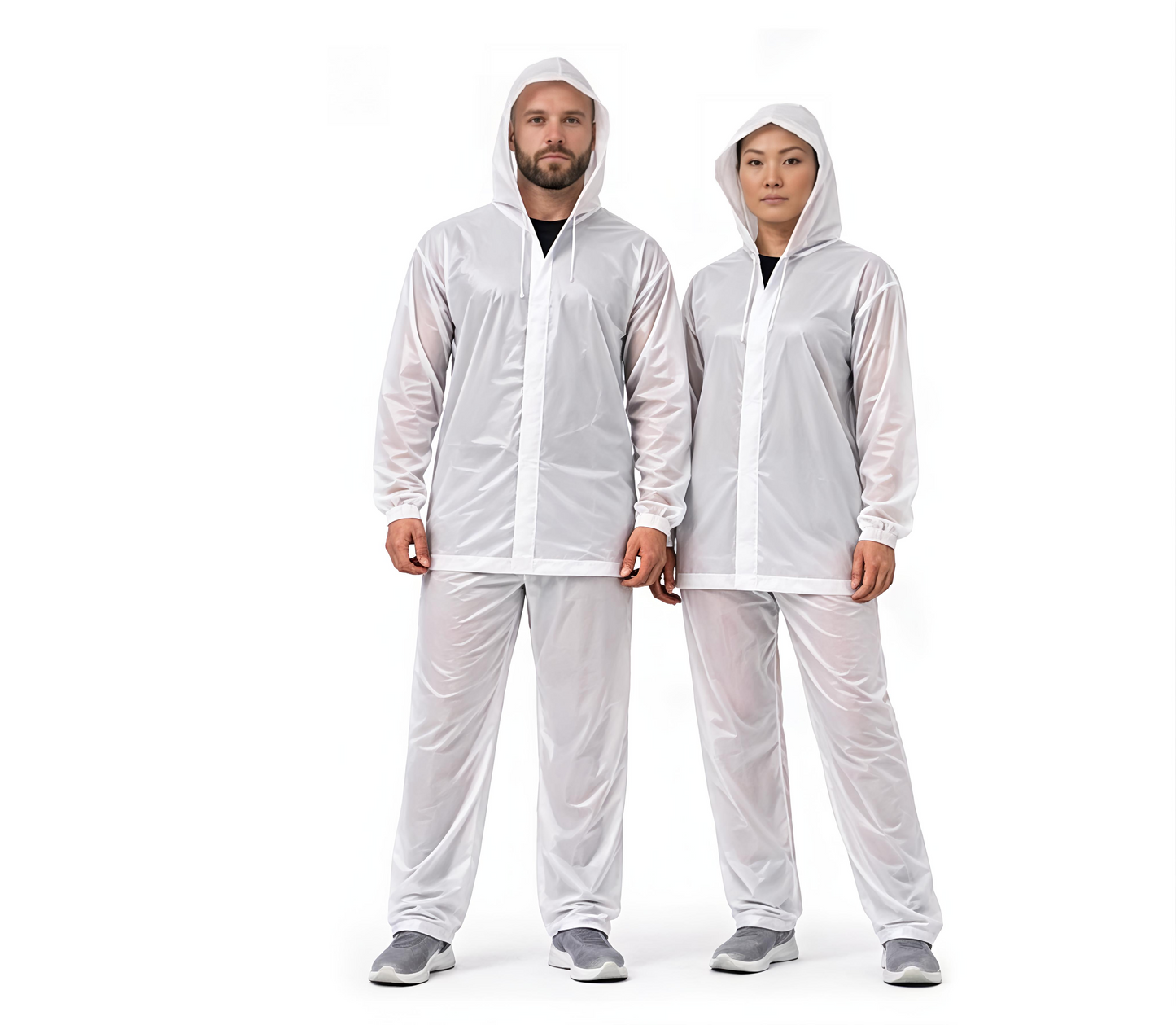 WATERPROOF RAINCOAT-LIGHTWEIGHT HOODED JACKET AND PANT SET
