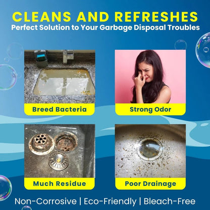 LemonBlast Yellow Bubble Tablets for Deep Cleaning (24 Tablets)