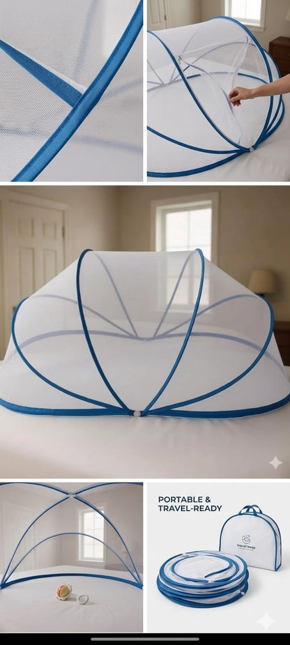Ultra-Fine Mosquito Net for Bed – Foldable, Breathable & 100% Protection Against Mosquitoes