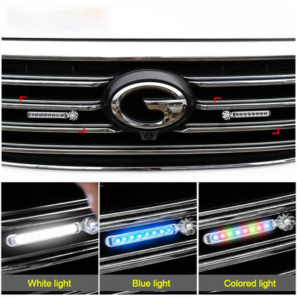 2 Pieces Car Wind Powered Light ABS Daytime Running Light for Cars Auto White